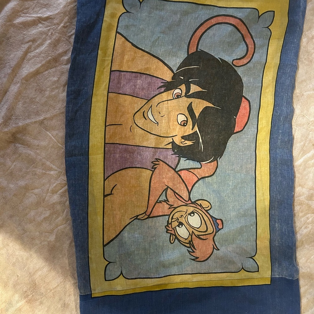 Disney Aladdin Pillowcase - Blue, Red, and Brown